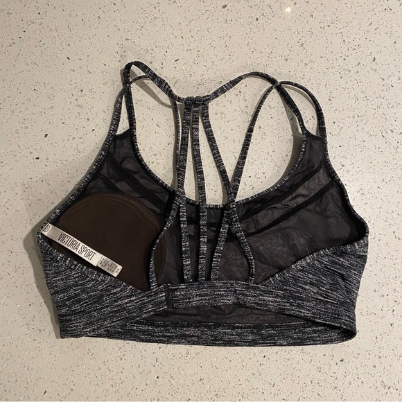Victoria Secret Sport Black Strappy Sports Bra - Picture 3 of 4